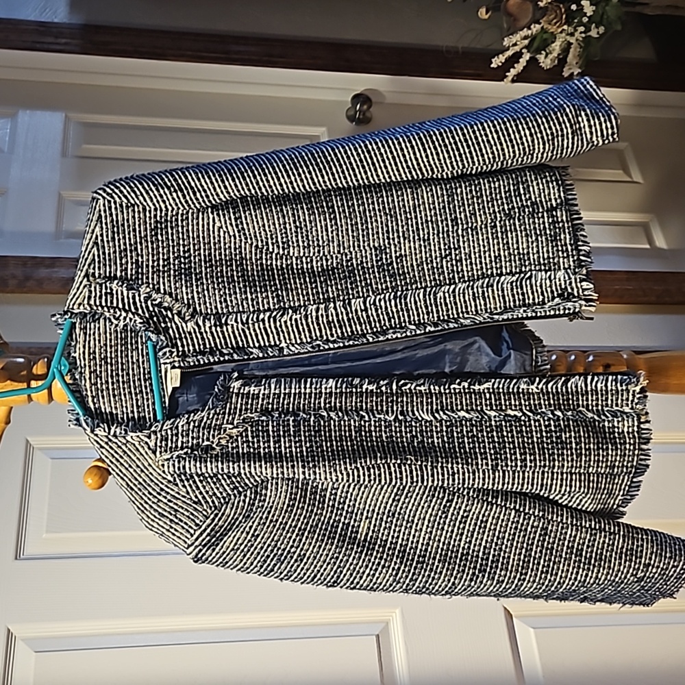 Xl polyester zip up blazer